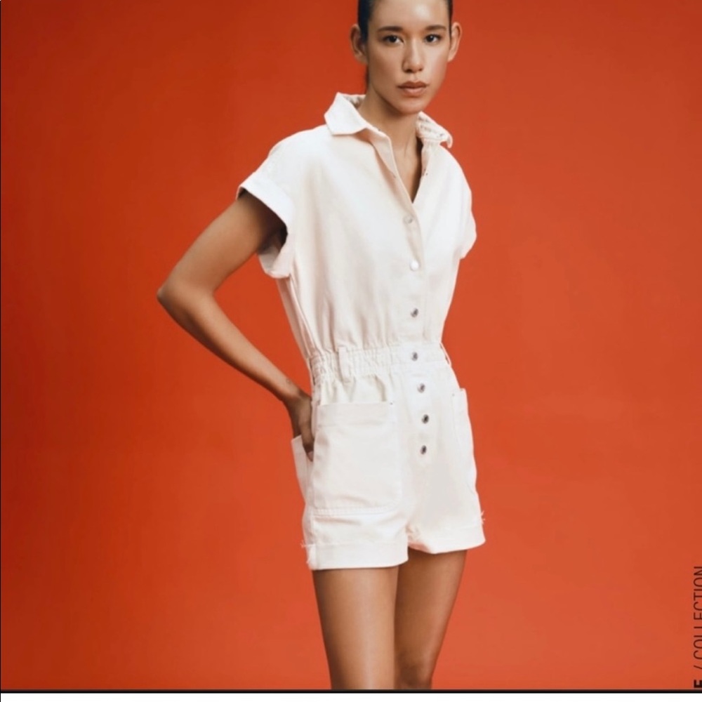Zara denim romper